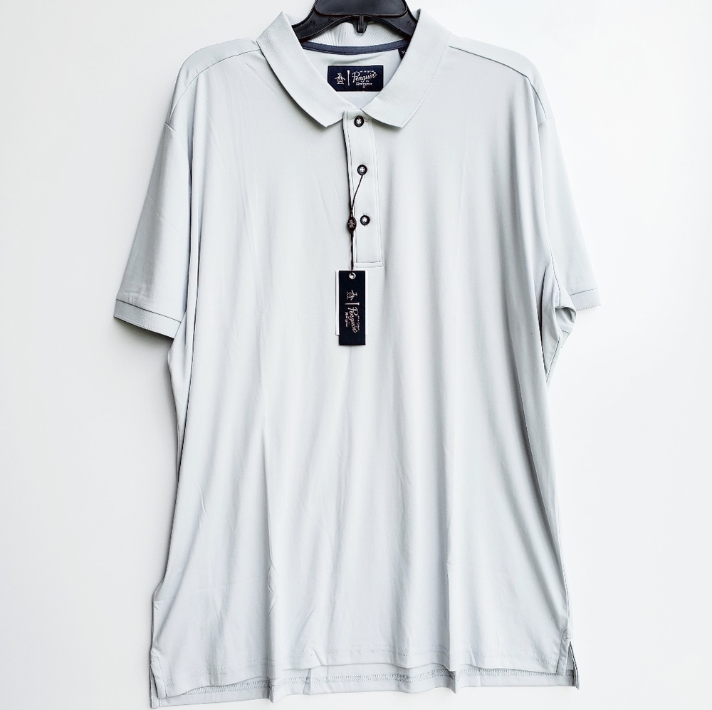 Original Penguin Solid Golf Polo Shirt NWT